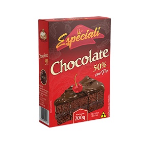 Chocolate em pó 50% cacau Especiali 200g