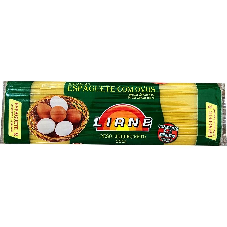 Massa com ovos espaguete Liane 500g.