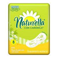 Absorvente Naturella camomila sem abas 8x1