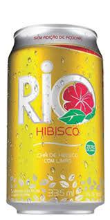 Chá de hibisco c/ limão Rio lata 335ml