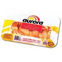 Asa de frango congelada na bandeja  aurora 1kg.