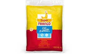 Filé de peito de frango congelado Super Frango 1kg